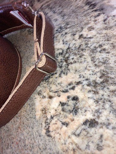 New Brown Leather 2 Inch  Guitar Strap Kyser With Capo Or Harmonica  holder - Afbeelding 5 van 5