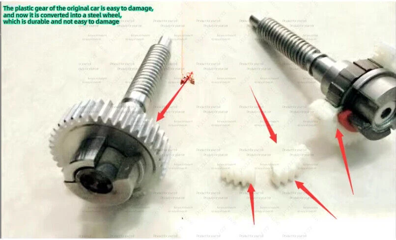 Kit de reparación de actuador de engranaje de freno de estacionamiento de metal para BMW E65 E66 745i 750i 760i Li Foto 2 de 4