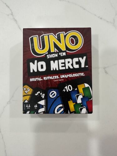 UNO Show ‘Em No Mercy Brutal Ruthless Unapologetic Card Game NEW Sealed SHIPFREE - Photo 1 sur 3