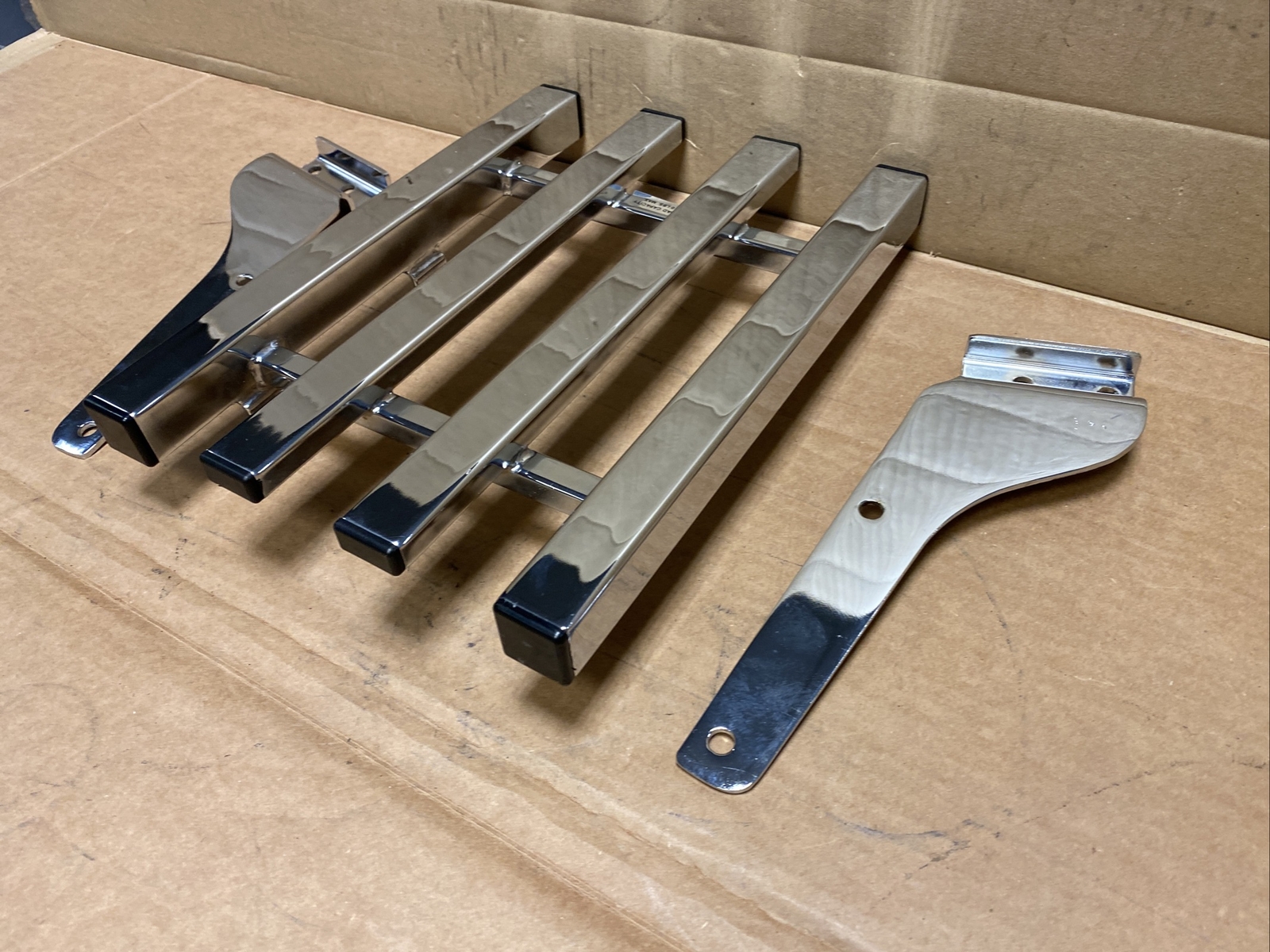 Harley Davidson FXR Chrome 4Channel Luggage Rack 5646483 eBay