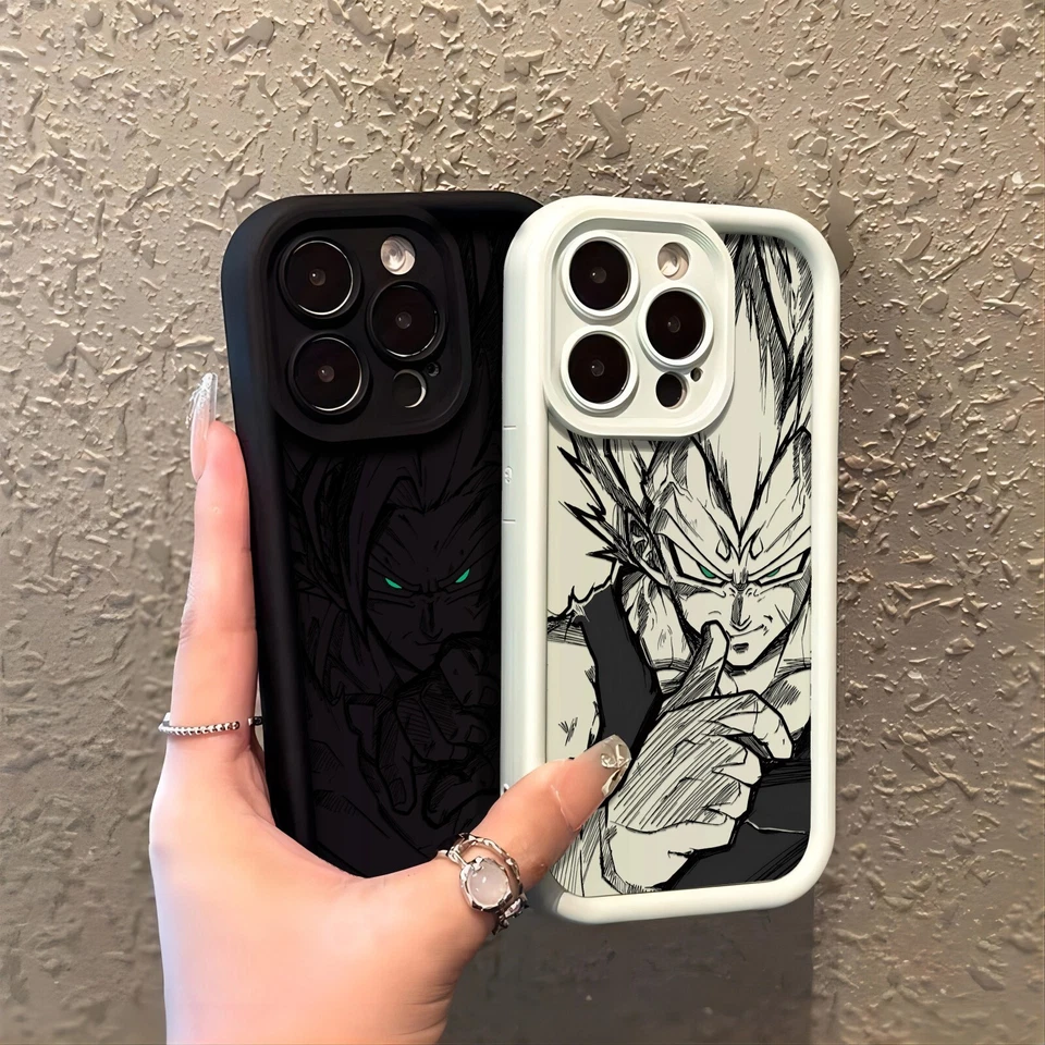 Funda de teléfono de cómic Dragon Ball de anime para iPhone 17 16 15 14 13 12 11 Plus Pro Max Foto 3 de 4