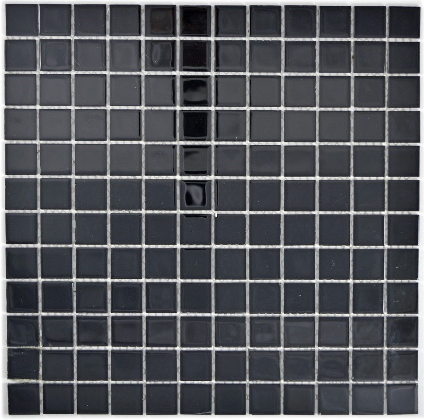Mosaïque Cristal Noir/Blanc – Coupe Translucide – Plaque Mural 64-0302_b