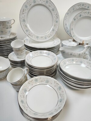 English Garden 1221 Platinum Trim made in Japan (Replacement Pieces You Pick)