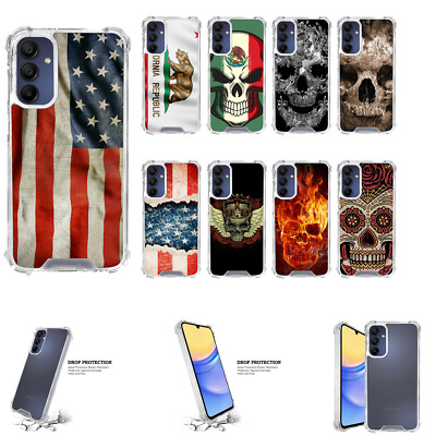 Case For [Samsung A25 5G][CRYSTAL CLEAR Fiber SET1] Slim Flexible Shock