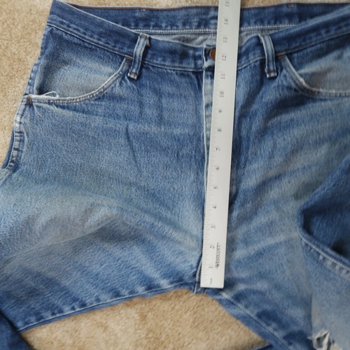 Vintage Rustler regular Fit Jeans Men's 36x32 Distressed Blue Denim faded - Picture 12 of 14