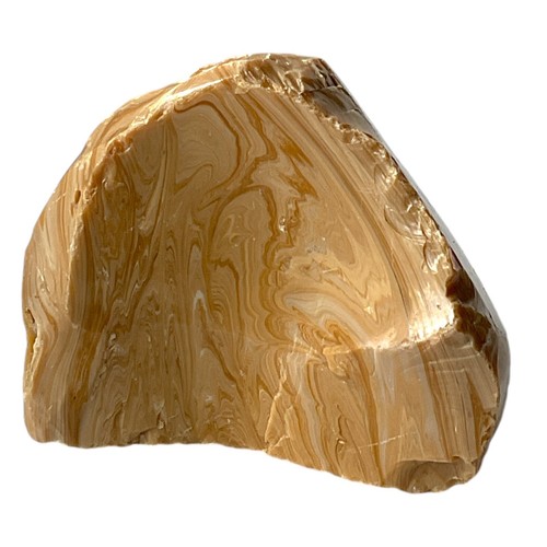 Carmel Cream Swirl Art Glass Cullet Slag Glass #4L156