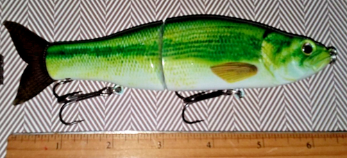 #C BASS CCL 6.5" 1.9 oz Jointed Sinking Minnow Glide Bait Swim Bait Fishing Lure - Picture 2 of 7