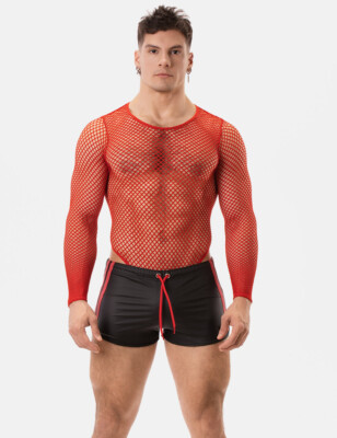 barcode Berlin - Short BYRON Laboratory schwarz-rot sexy gay S M L XL 91304/103