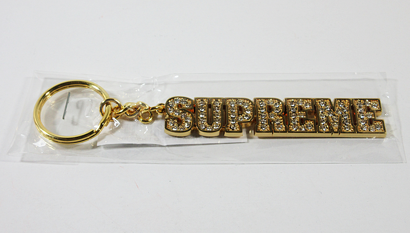 SUPREME BLOCK LOGO KEYCHAIN - GOLD - S/S 2018 - 100% AUTHENTIC | eBay
