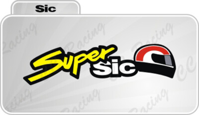 1 sticker stickers SIMONCELLI 58 Super Sic 10 cm
