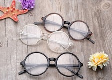 Mini Oversize Round retro Eyeglass frames Transparent clear Glasses 43/45/..58mm