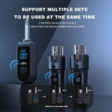 UHF XLR Adapter System Wireless Microphone Re...