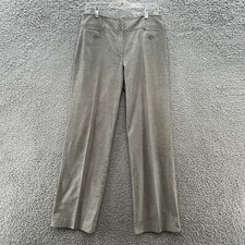 Ann Taylor Dress Pants Womens 8L Black White Tweed Margo Flare Leg