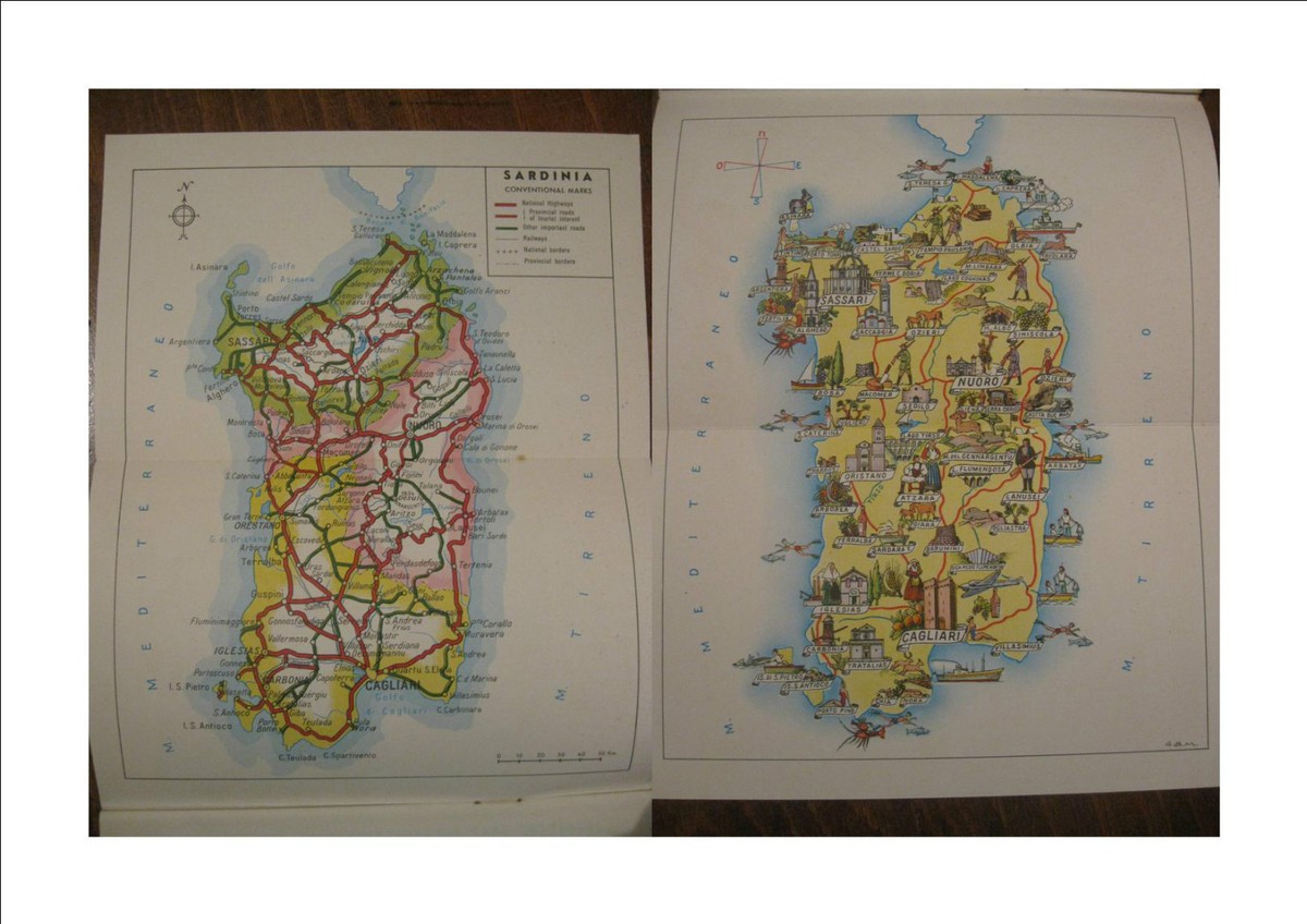 cartina della sardegna del sud