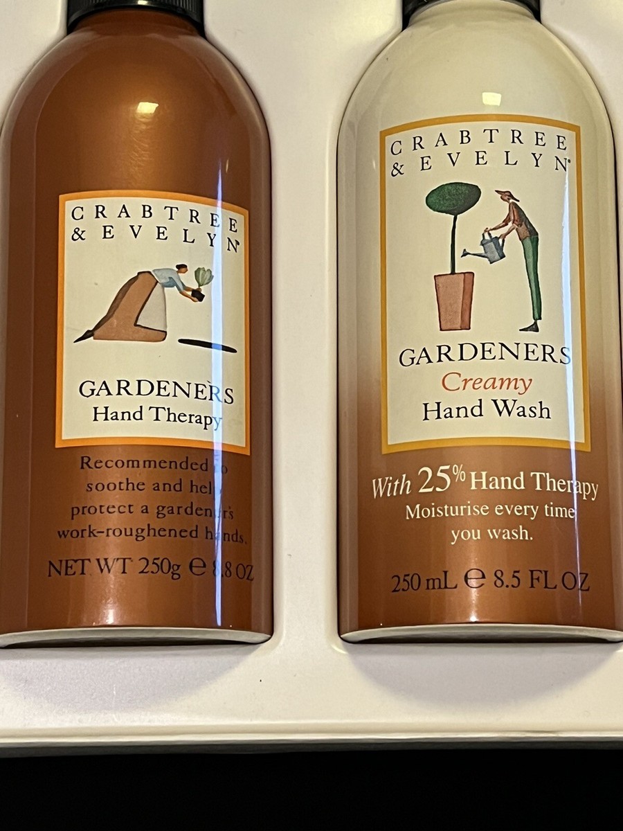 Crabtree Evelyn Gardeners CREAMY HAND WASH & HAND THERAPY Duo Gift