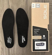 Sole Unisex US M11/W13 Active Thick Heat/Wear Moldable Insoles *Open Box