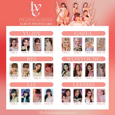 REI IVE ELEVEN Japanese E ver. official Photocard photo card