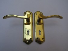 POLISHED BRASS  -Door furniture main front entrance traditional Accessories