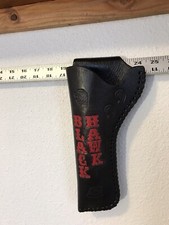 “Blackhawk” “LH” Custom Leather Holster Hand Tooled And Laced Made in The USA