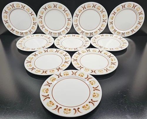 10) Mikasa Rick Rack Salad Plates Set Vintage Mediterrania Dining Dishes MCM Lot