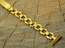 Crown Vintage NOS Unused Watch Band Deployment Clasp Stainless 11mmBracelet