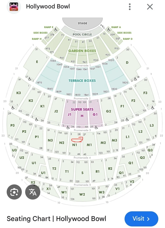 Four (4) Tickets Mumford And Sons Hollywood Bowl June 12 2025 - Image 3 of 4