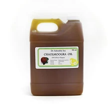 32 oz 100% PURE ORGANIC CHAULMOOGRA OIL ANTI AGING COLD PRESSED NATURAL FRESH 