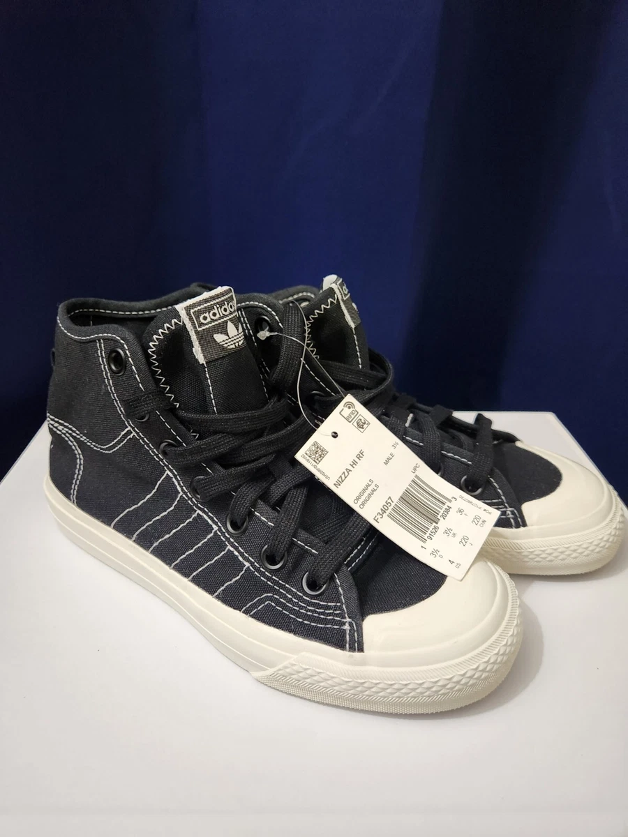 Adidas Originals Men Core 5 eBay RF | Black/White Wmn NWT Sz Hi 4 F34057 Canvas / Nizza