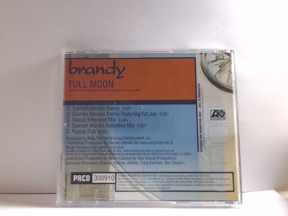 Brandy Full Moon (Damien Mendis & Rascal Remixes) (CD, Promo, US