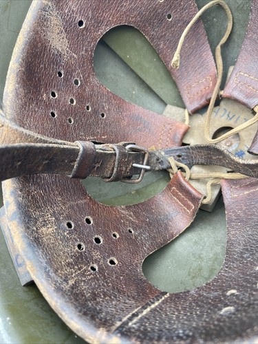 Vintage Polish Military Helmet With Leather Interior - Picture 8 of 9