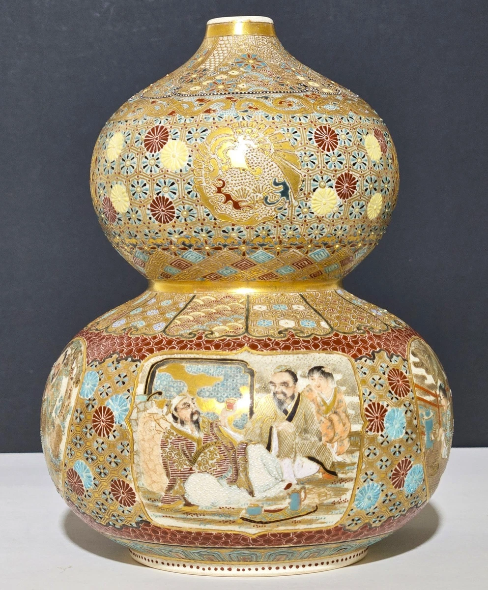 陶瓷日本古董花瓶| eBay