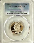 1964 SILVER PROOF WASHINGTON QUARTER PCGS PR69 DCAM JUST UNBELIEVABLY BEAUTIFUL!