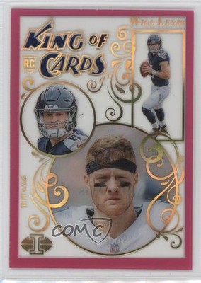 2023 Panini Illusions King of Cards Pink 187/399 Will Levis #20 Rookie RC r7x