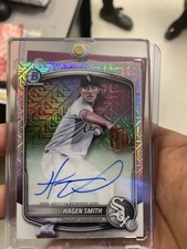 Bowman Chrome Mojo Refractor Autograph Hagen Smith 2025 White Sox Mega Box