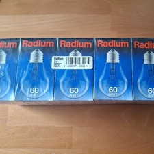 10 x Radium / Osram E27 60W klar Classic Glühlampe Glühbirne Kein LED 710lm 