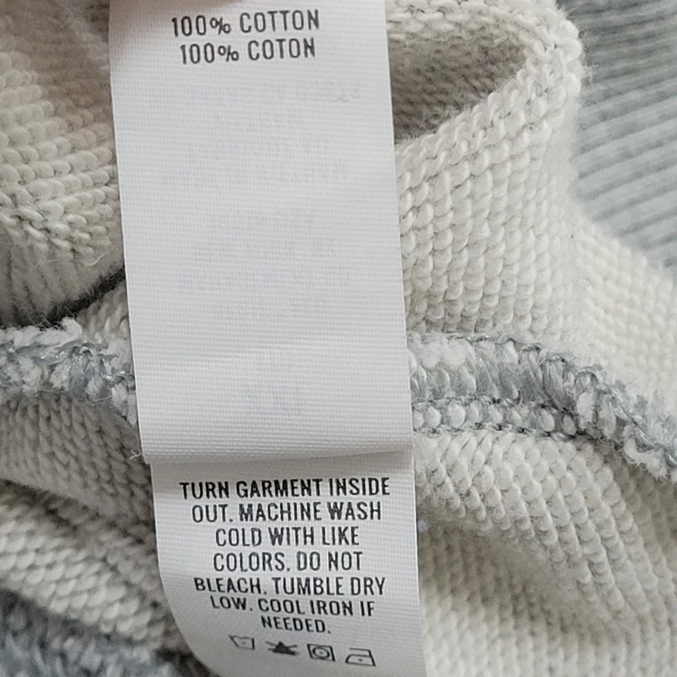 Aerie Heather Grey 100% Cotton 1/4 Zip Pullover Pockets Oversized Sweatshirt XXL - Image 4 of 4