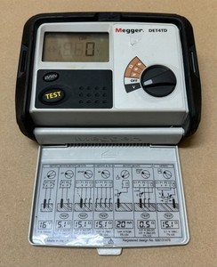 Megger DET4TD Earth Ground Electrode 25/50 Volt Tester, Working