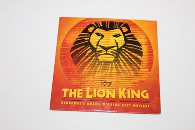 The Lion King CD 1997 Promo Broadway Cast Walt Disney Records