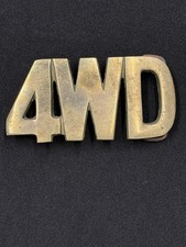 Vintage Belt Buckle 4WD Four-Wheel Drive Bronco Jeep Blazer Land Cruiser 1970s