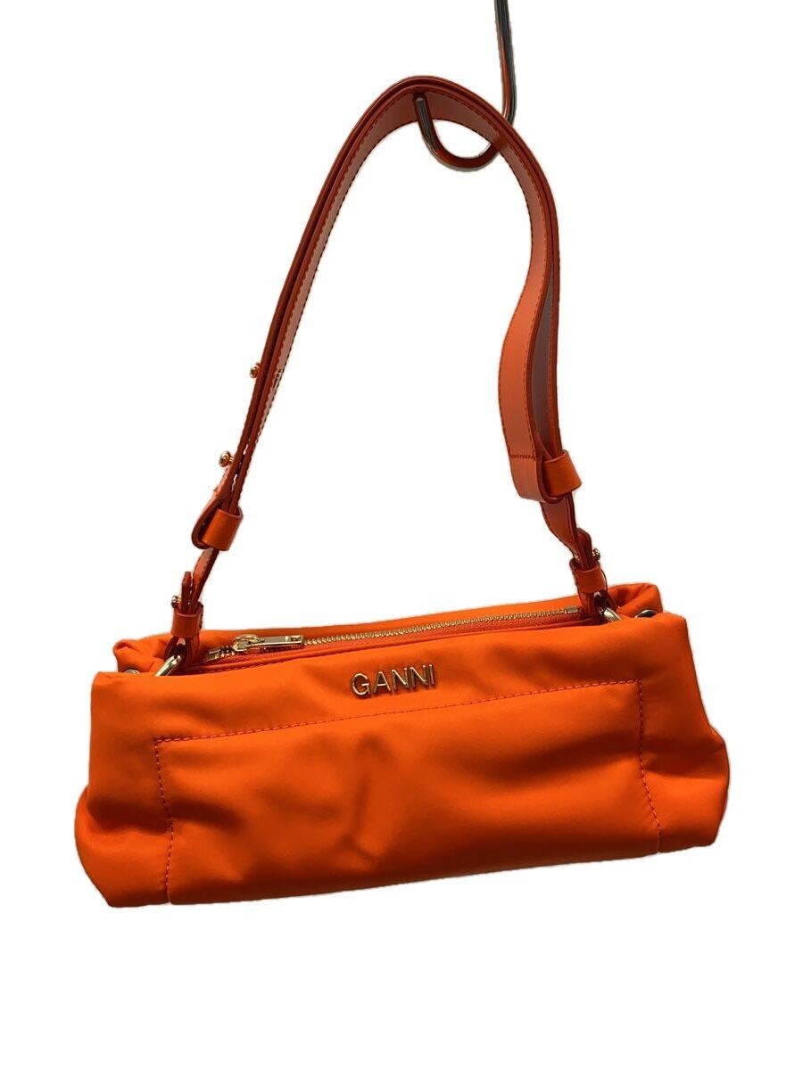 GANNI Shoulder Bag Pillow Baguette Nylon Orange 5858 Used | eBay