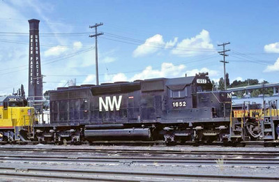 N&W 1652 auf UP @ PORTLAND, ODER JULI 1981 __ ORIGINAL ZUGFOLIE
