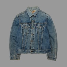 Vintage 1960s Levi s Big E Type 3 705 Denim Trucker Jacket Size Medium