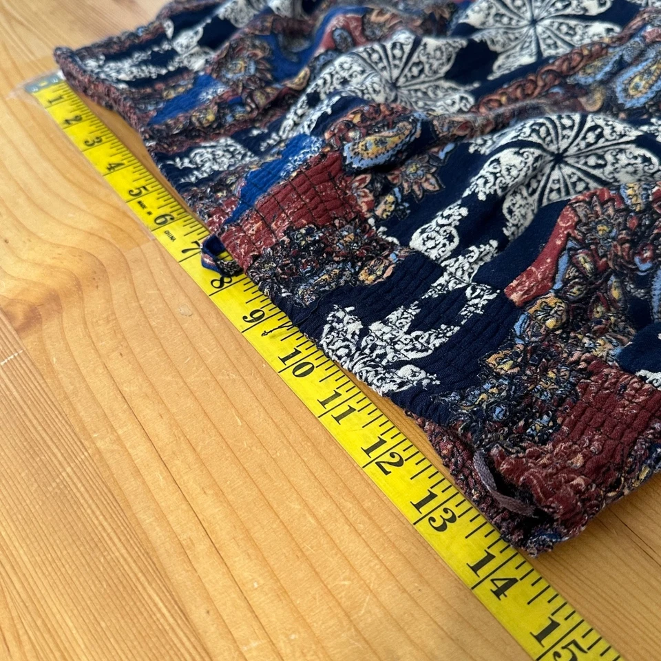 Saia Lola P Feminina M Caprichosa Boho Cottage Fada Grunge Hippie Paisley Flowy - Imagem 4 de 4