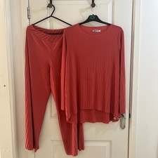 Summer Co-ord Set Women's In orang red colour Size S-M 
