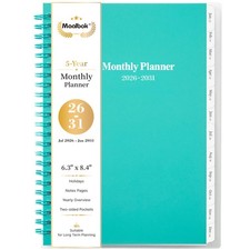 2026-2031 Monthly Planner/Calendar - Jul 2026 - Jun 2031, 5 Year Monthly Plan...