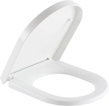 Toilet Seat D Shape Soft Close Quick Release Easy Clean Toilet Seat Replaceme...
