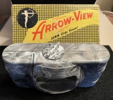 ARROW VIEW 35mm Film Slide Viewer Adjustable Magnification Marbled