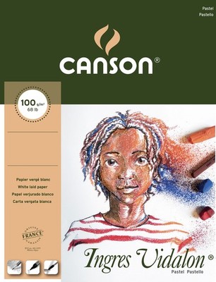 CANSON Zeichenpapierblock ''Ingres Vidalon'' 240 x 320 mm 100 g/qm 30 Blatt