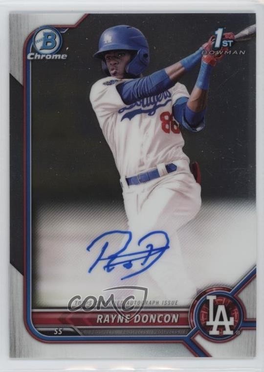 2022 Bowman Chrome Prospect Auto Rayne Doncon #CPA-RD Auto 8g8
