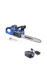 WILD BADGER POWER Electric Chainsaw Cordless 40V 16" Brushless, 4.0 Ah Batter...